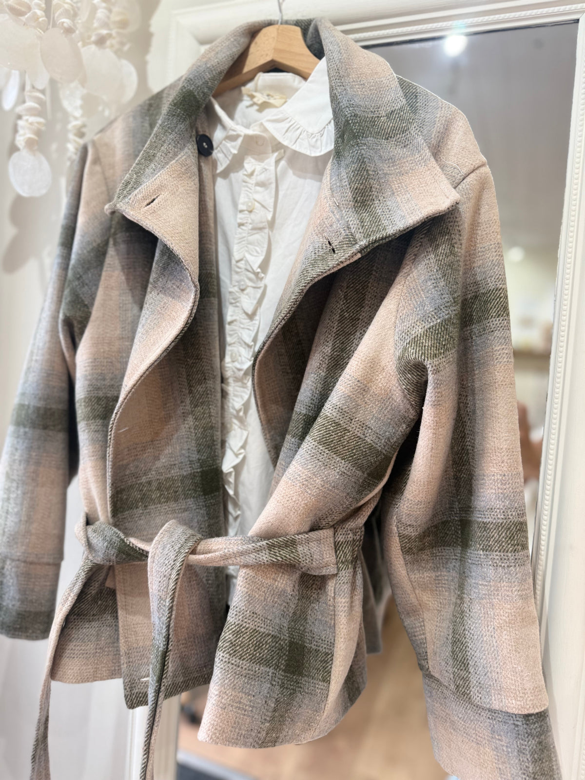 Manteau à carreaux MARIUS