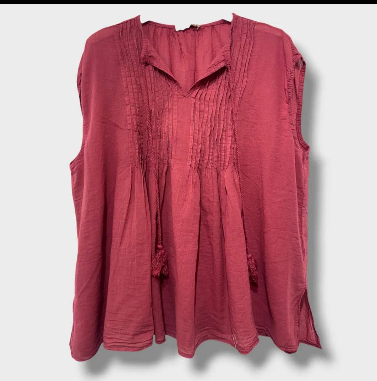 Blouse voile de coton - GINETTE - Terracotta