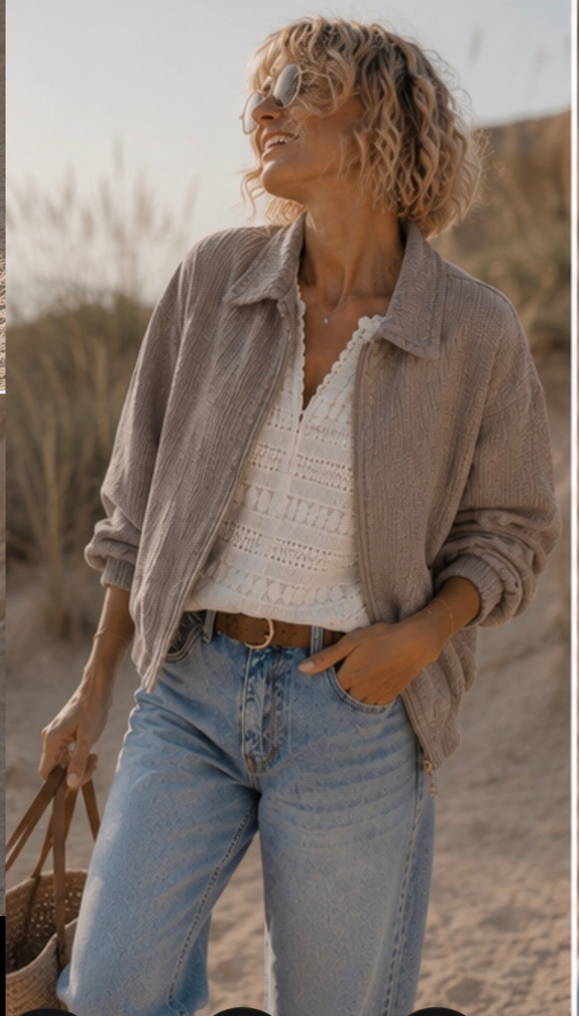 Blouson LISA - Taupe