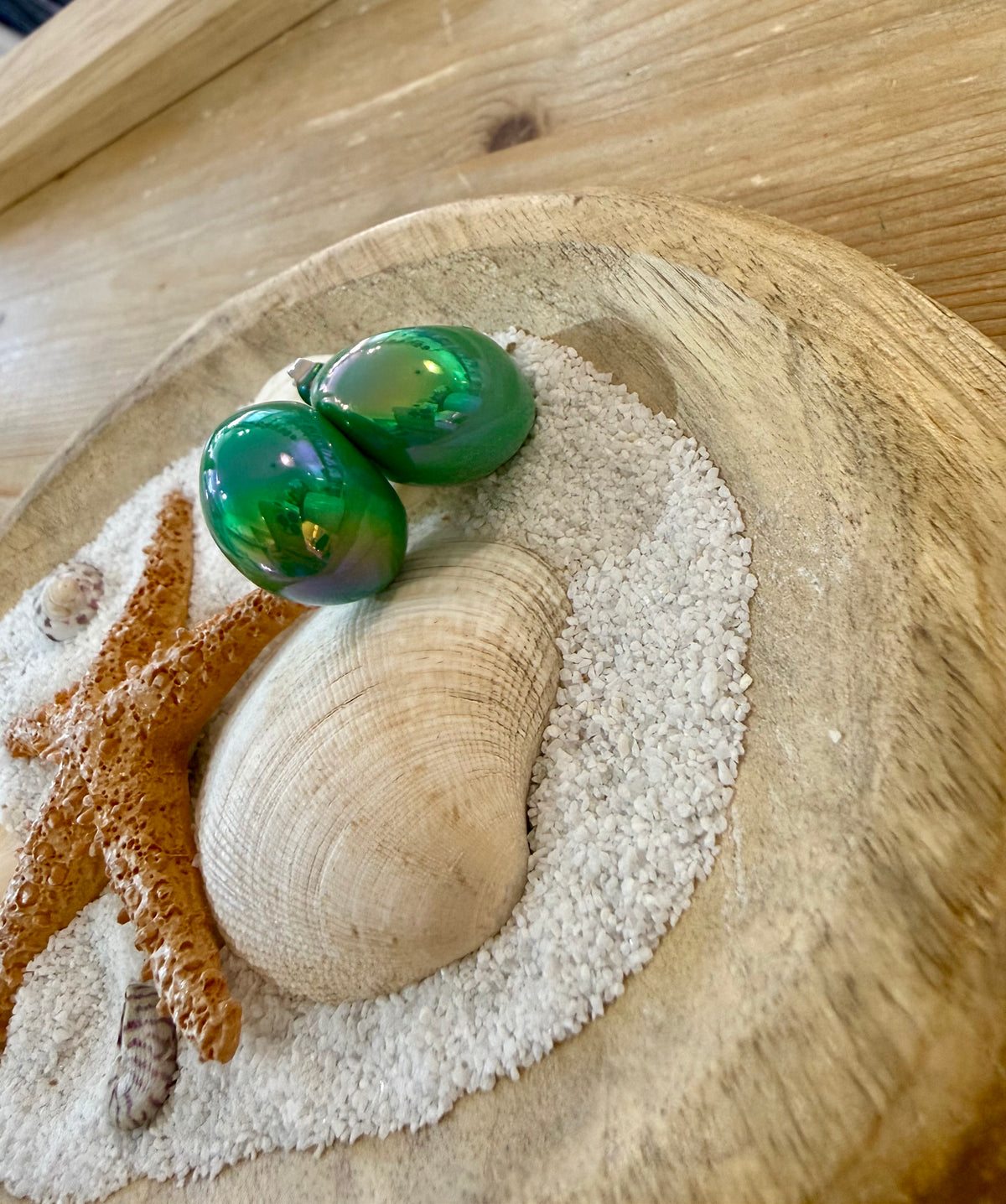 Boucles d'oreilles goutte colorées