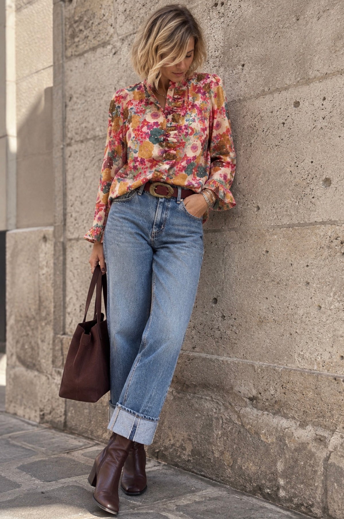 Blouse fleurie- MILA