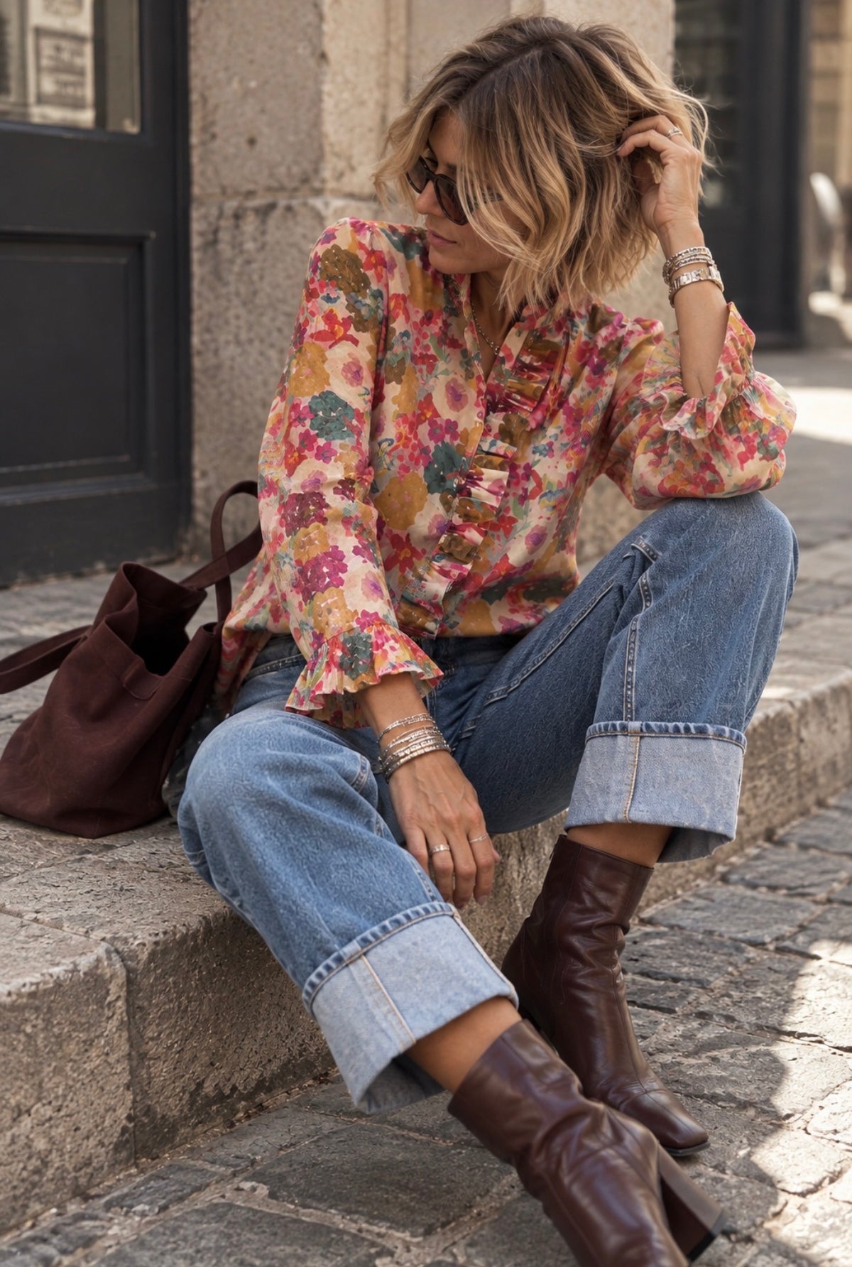 Blouse fleurie- MILA