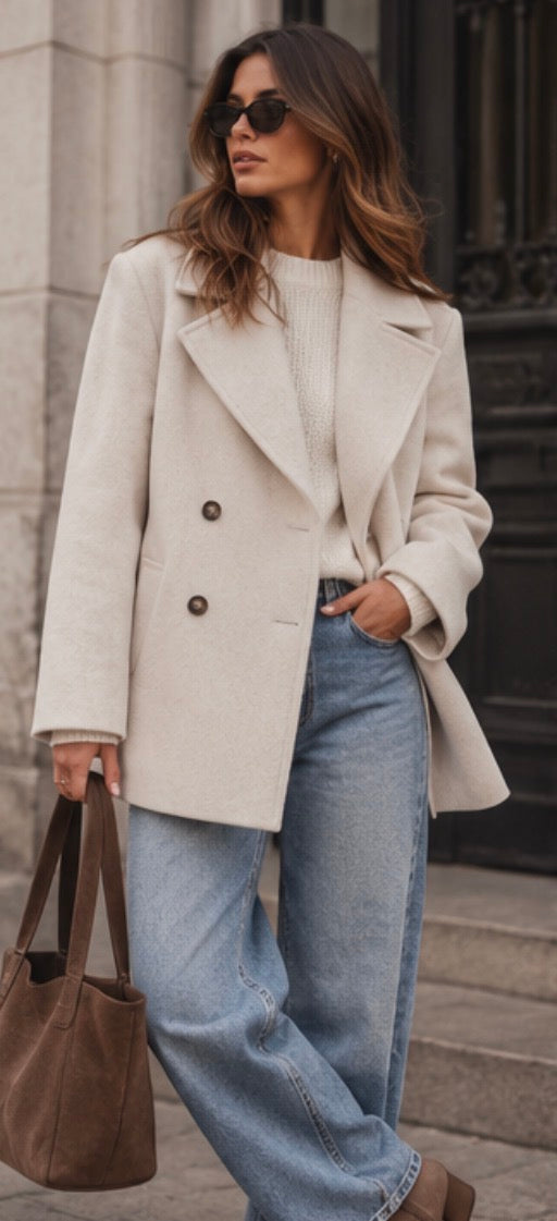 Manteau MARTIN - Crème