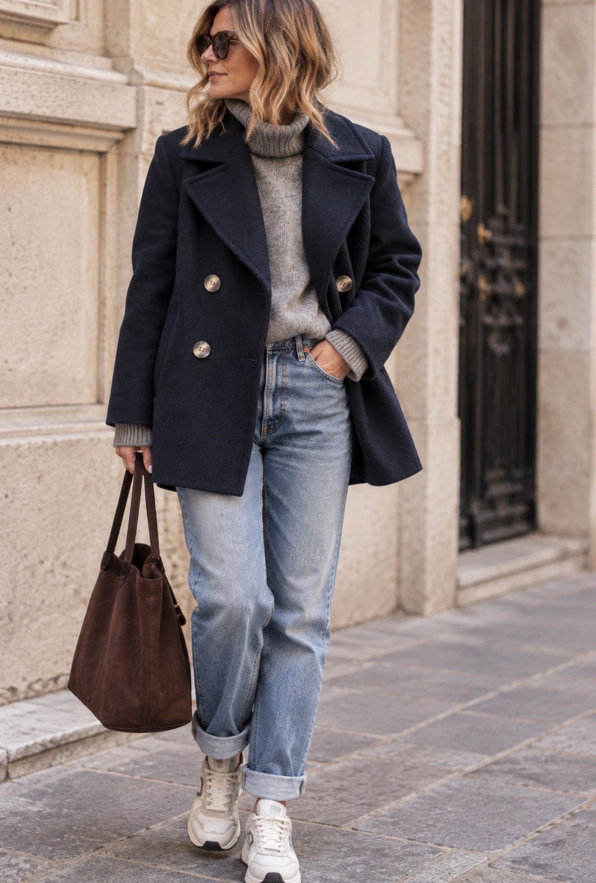 Manteau MARTIN - Marine