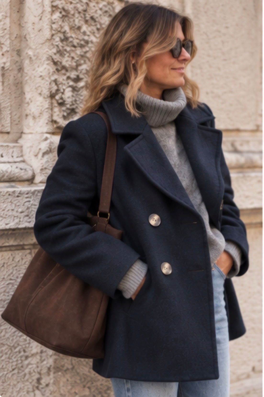 Manteau MARTIN - Marine