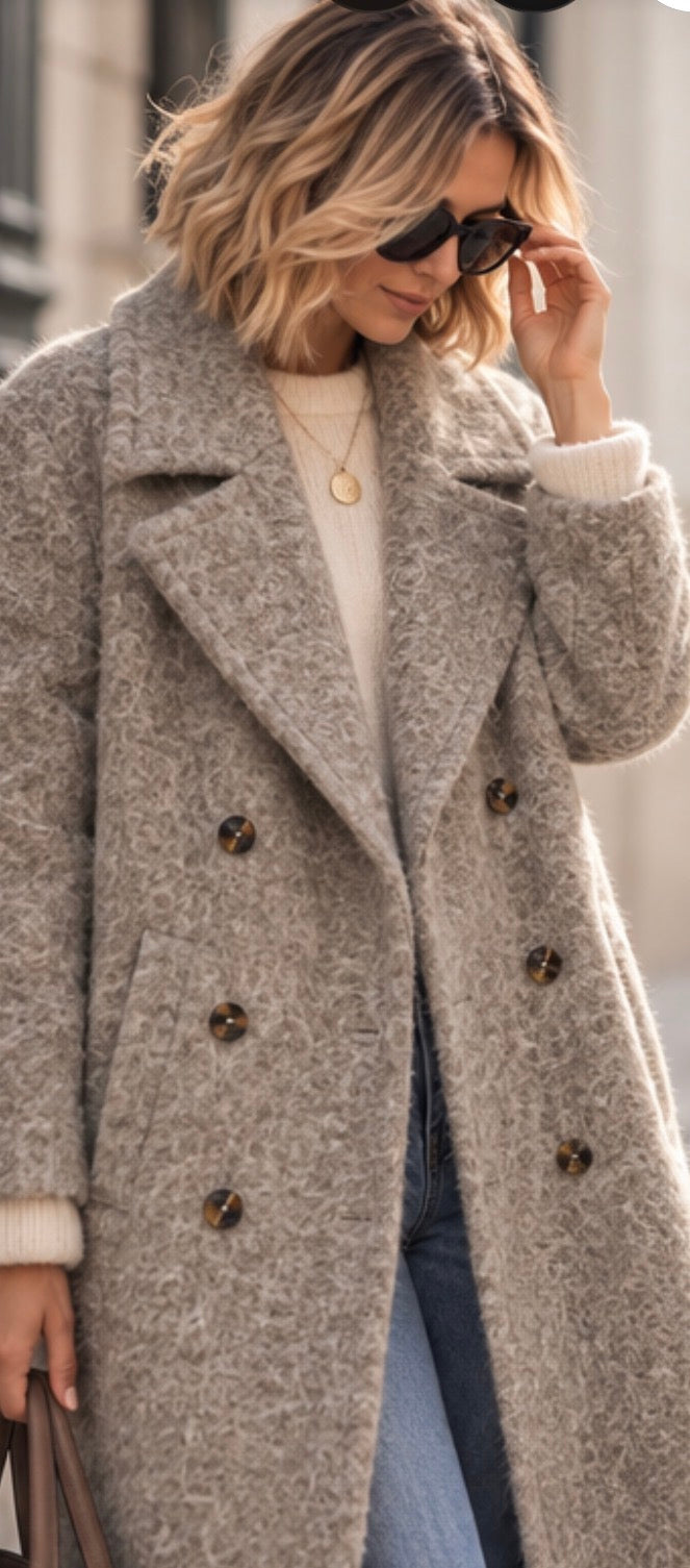 Manteau long MANON - Beige