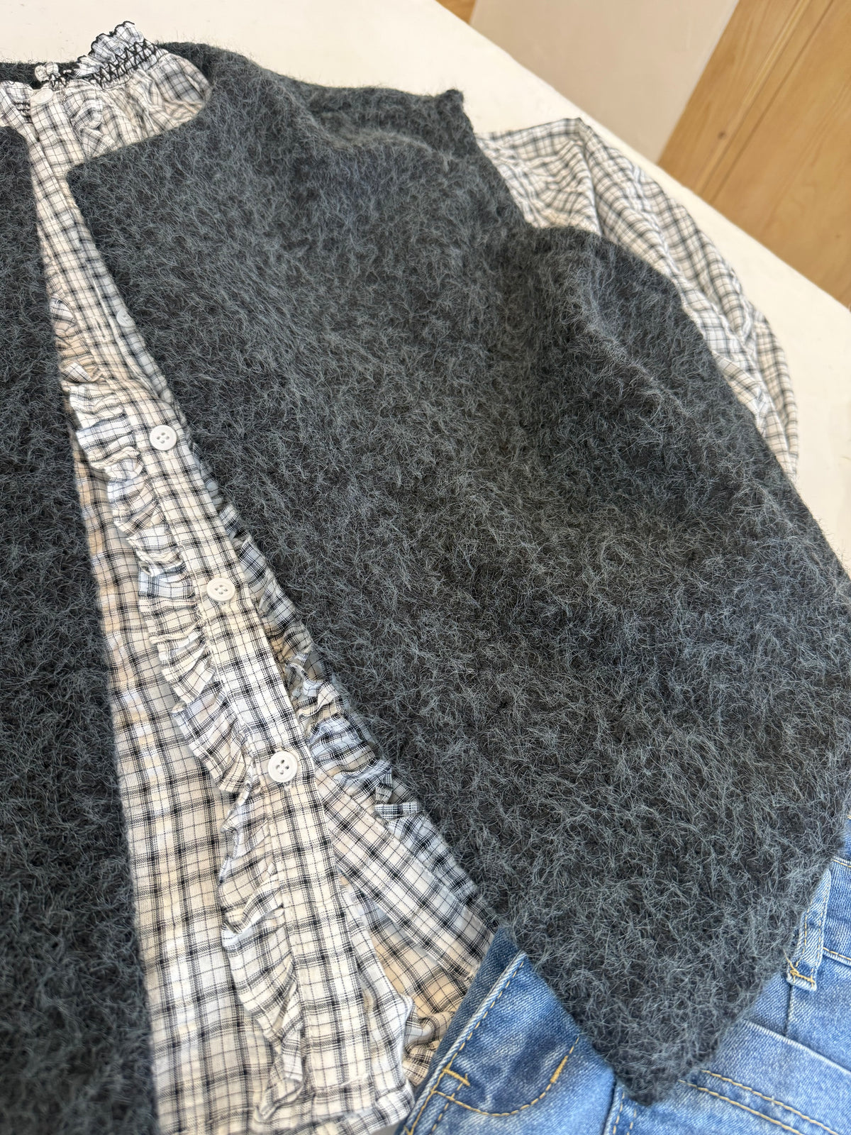 Veste sans manches - FAUSTINE-  Gris foncé