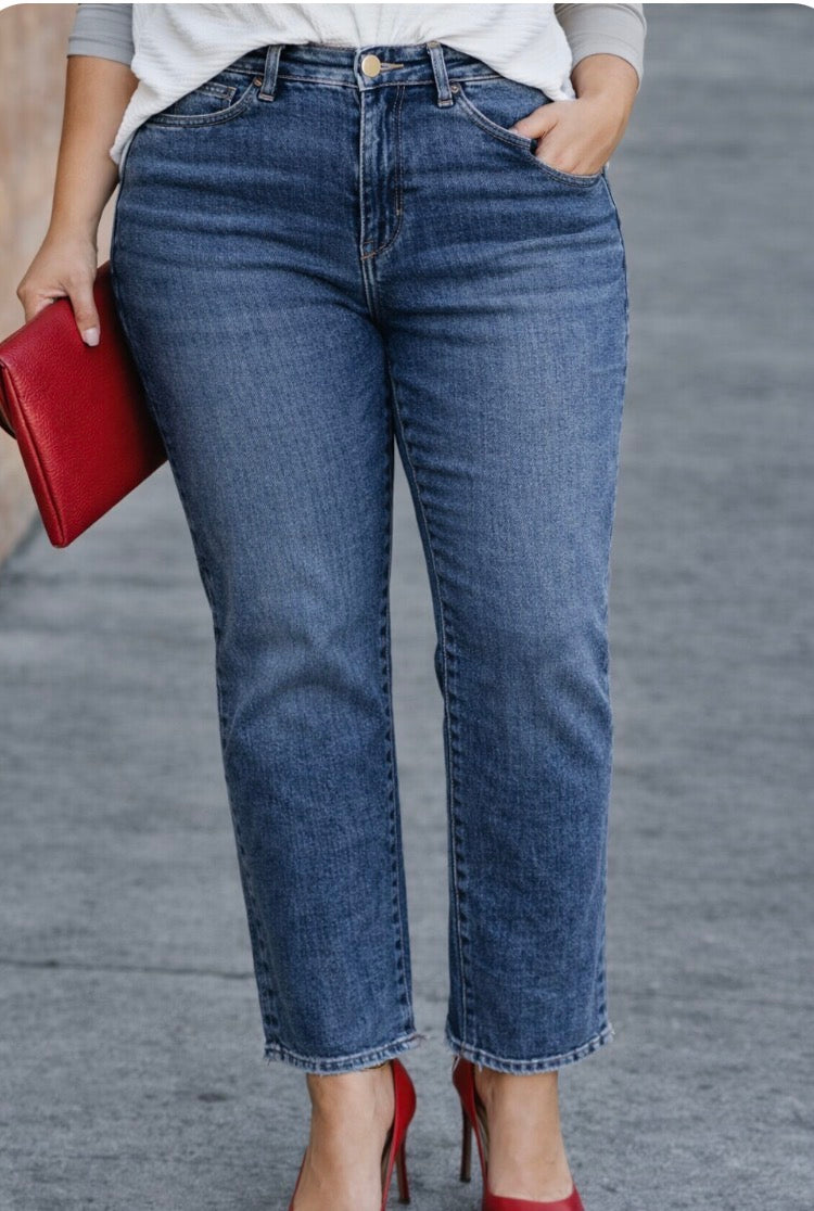 Jean coupe droite - Mom Fit - Grande taille