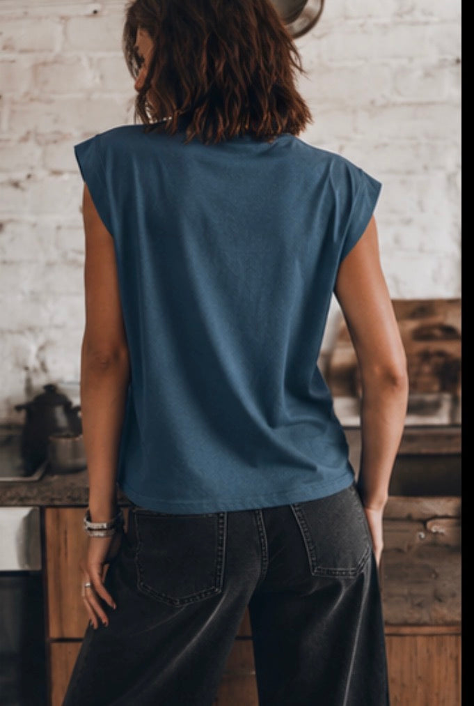 Tee-shirt à épaulettes - GREGOIRE
