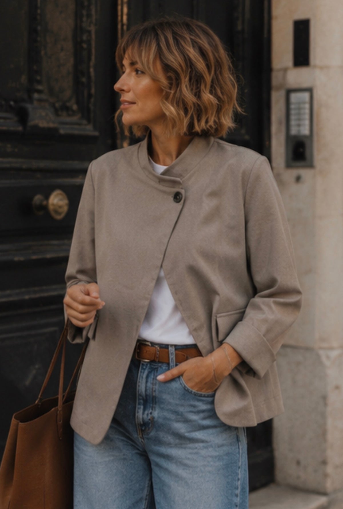 Veste LEONIE - Taupe