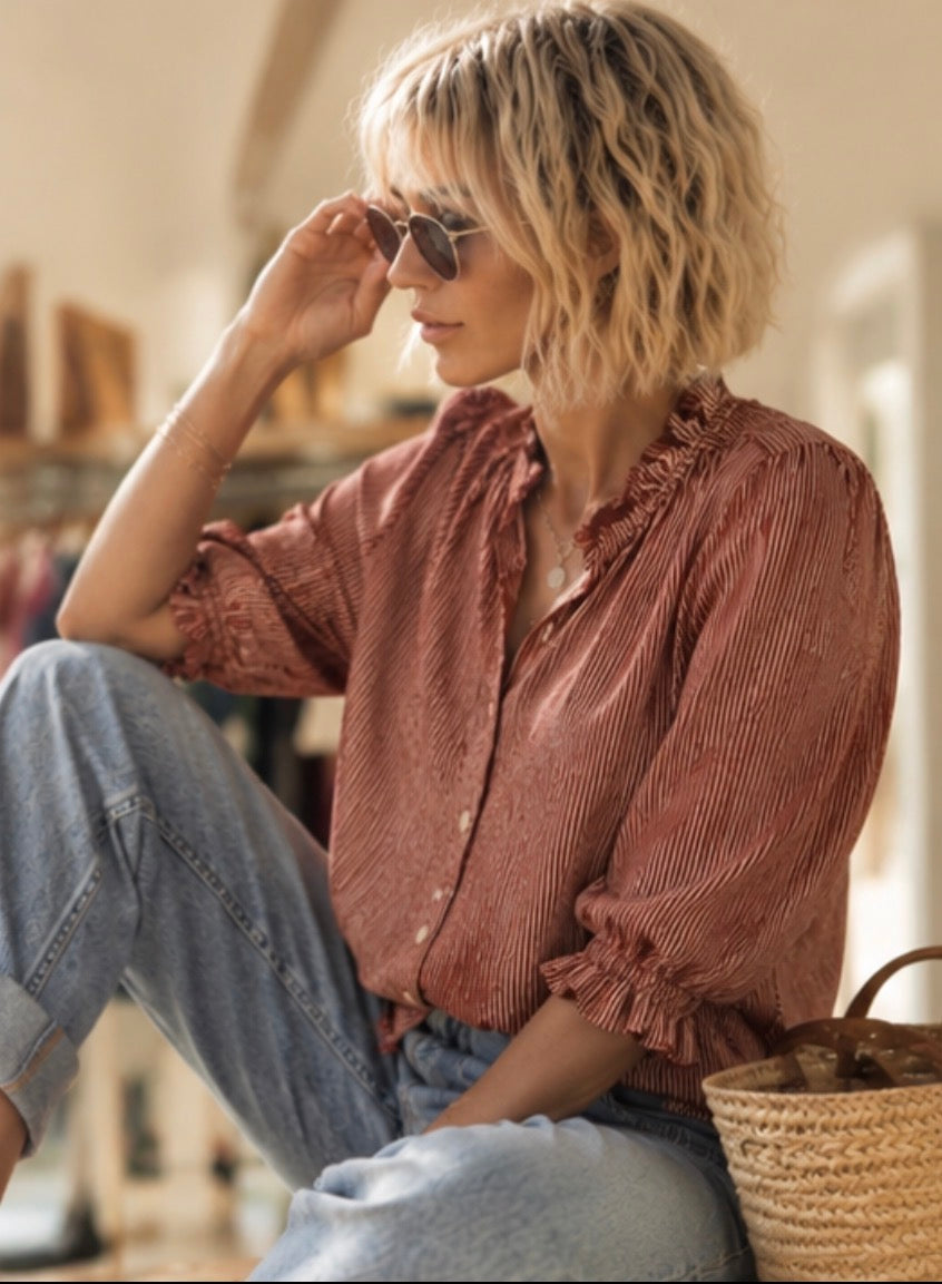 Blouse LILI - Rouille