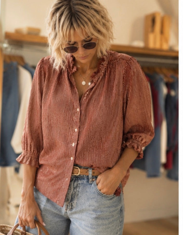 Blouse LILI - Rouille