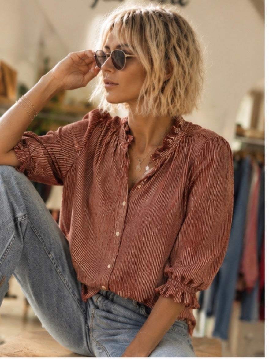 Blouse LILI - Rouille