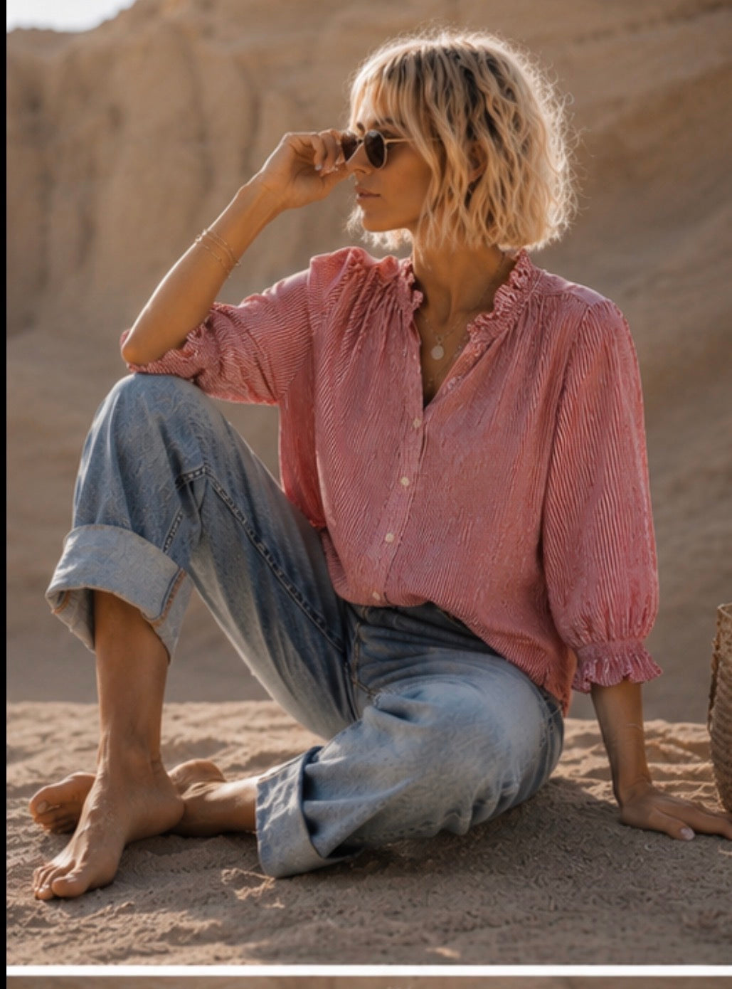 Blouse LILI - Vieux rose