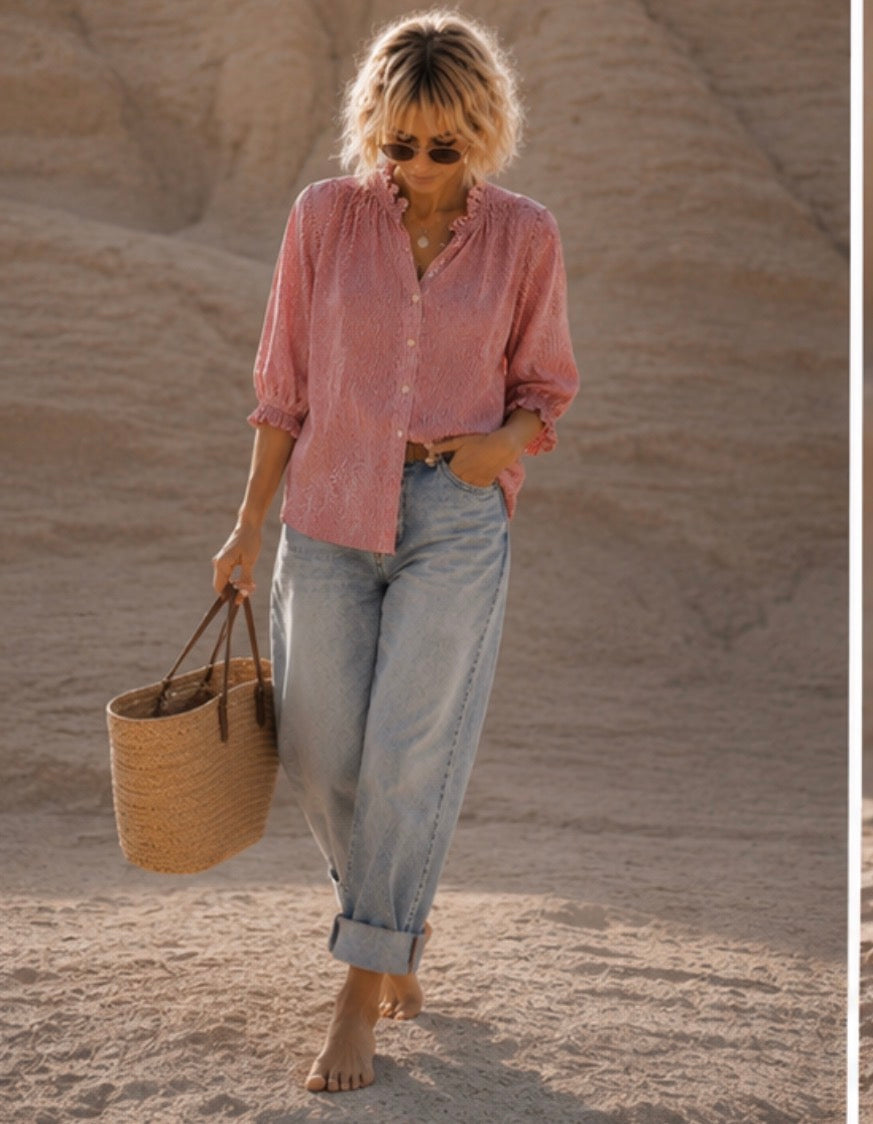 Blouse LILI - Vieux rose