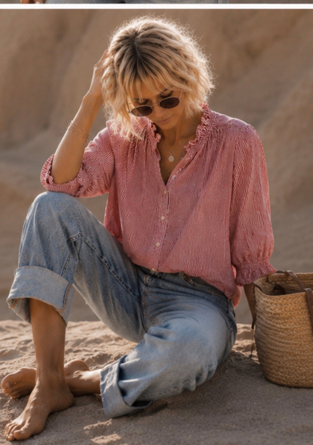 Blouse LILI - Vieux rose