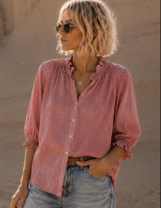 Blouse LILI - Vieux rose