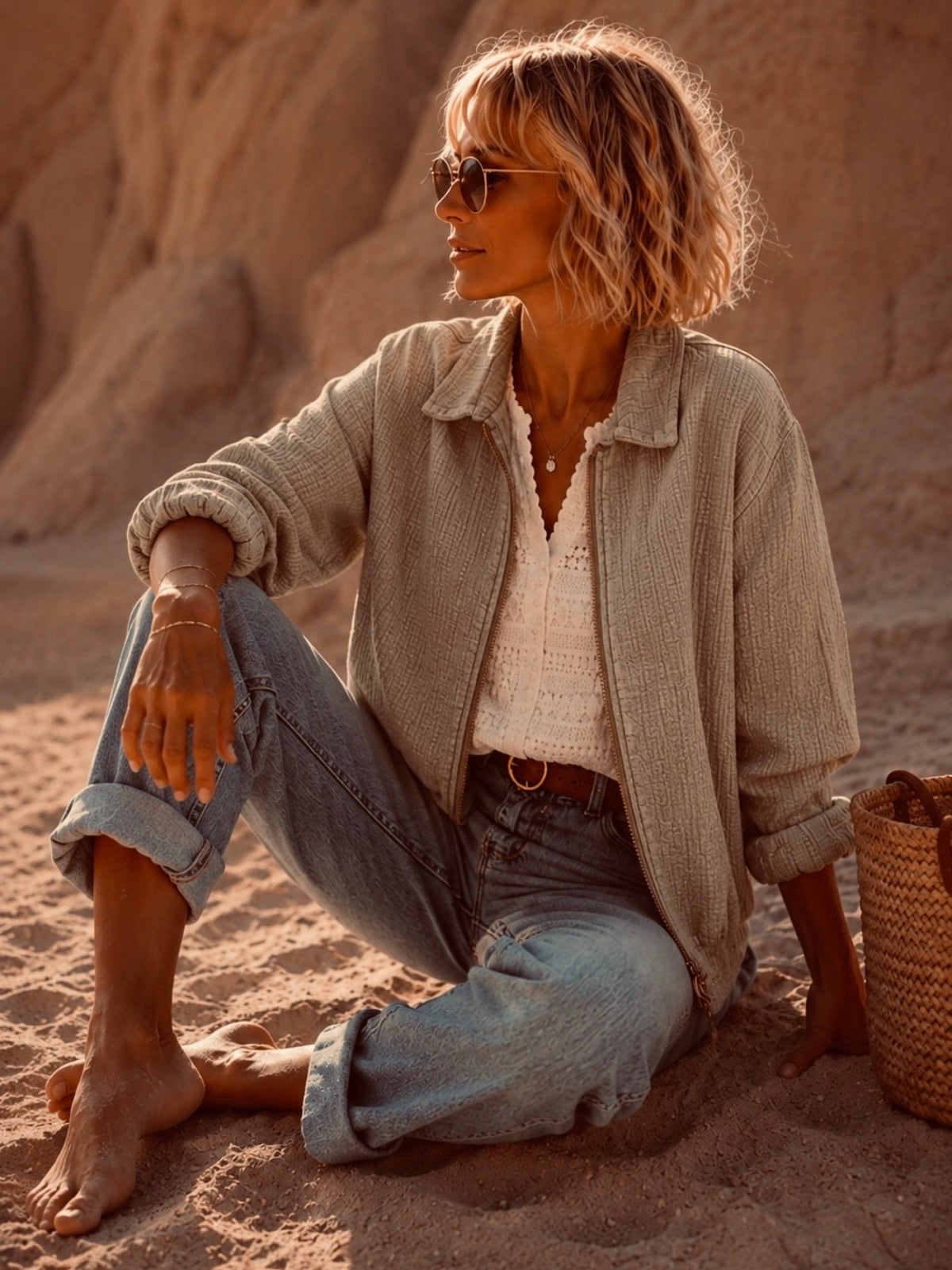 Blouson LISA - Taupe