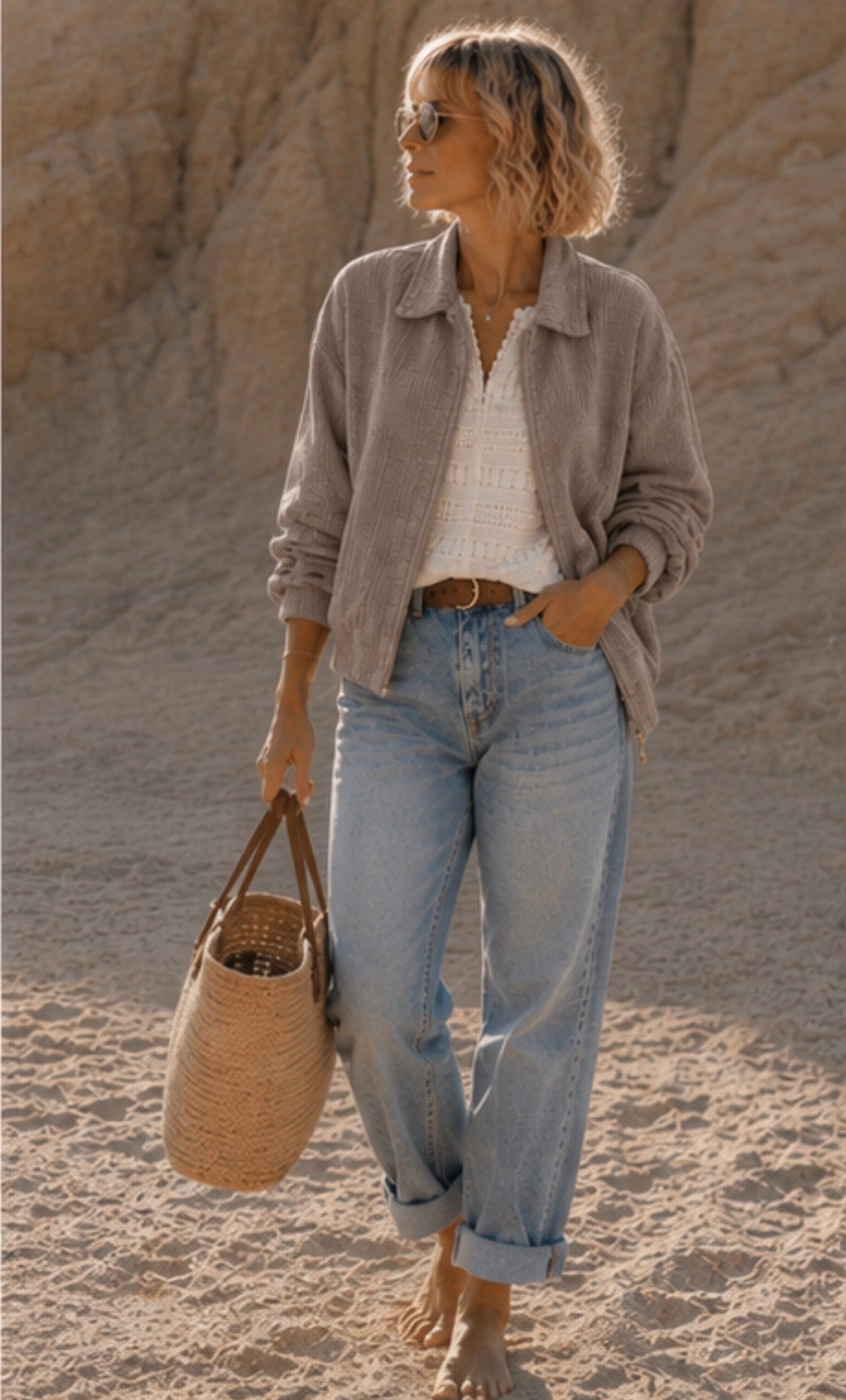 Blouson LISA - Taupe