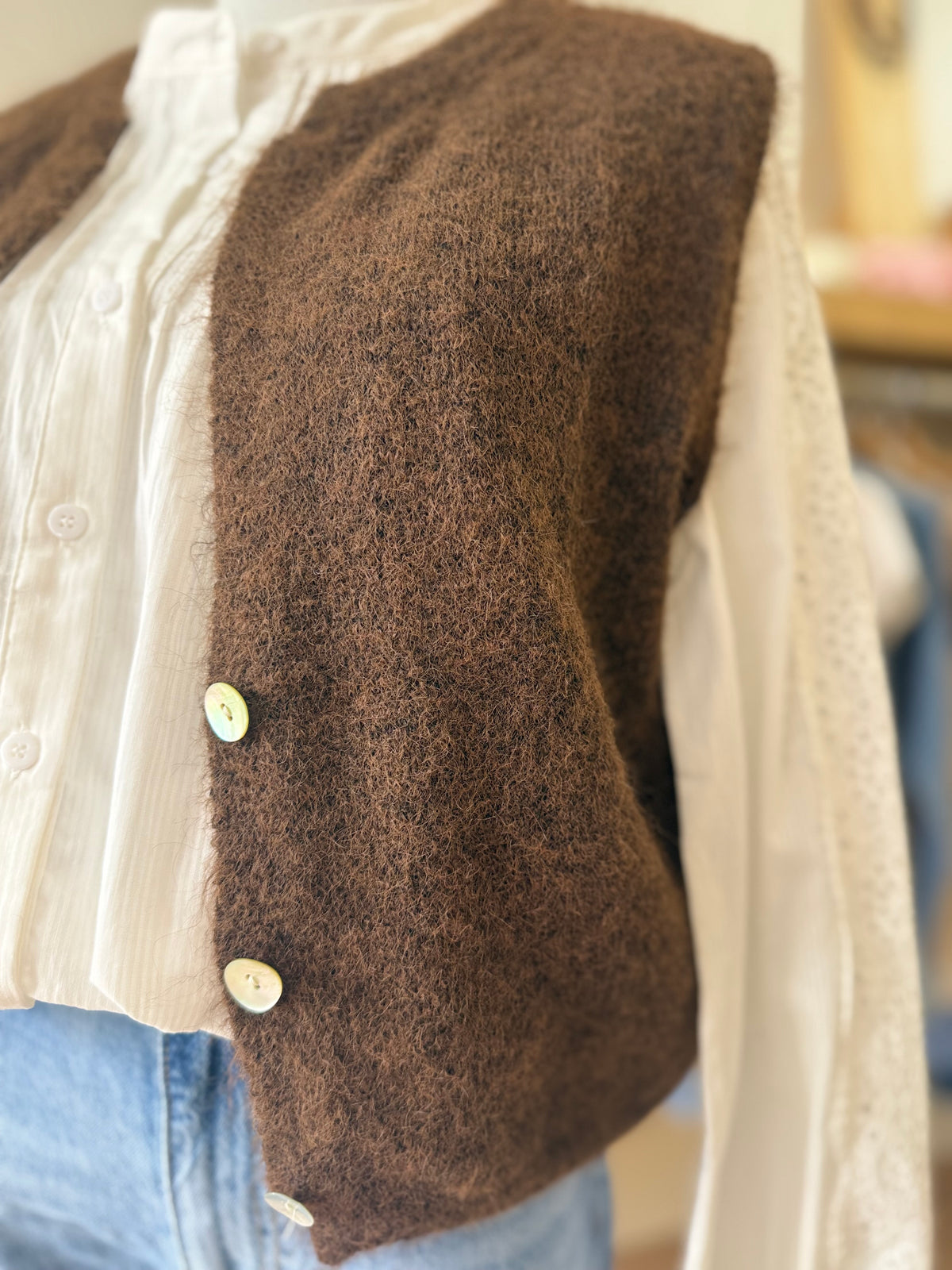 Gilet GERMAIN sans manches - Chocolat
