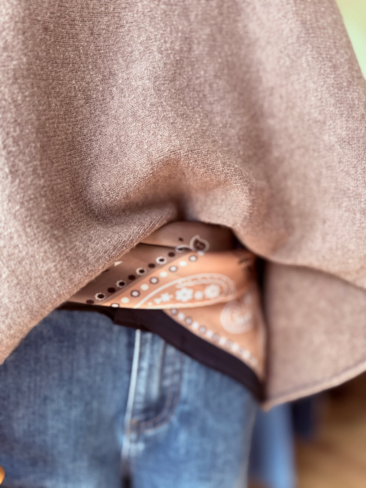 Foulard  carré imprimé - Beige