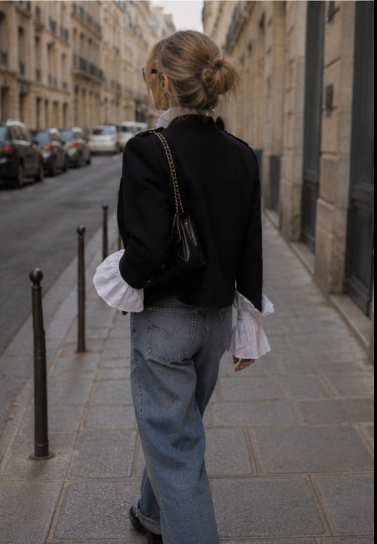 Veste style officier - LEANDRO- Noir