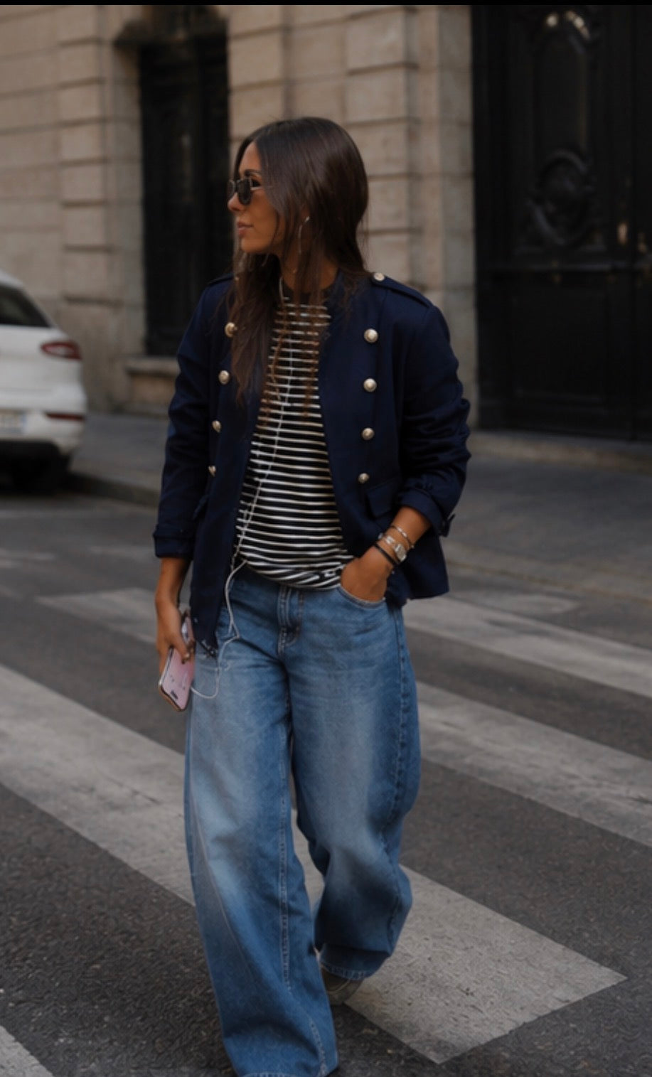 Veste style officier - LEANDRO- Marine