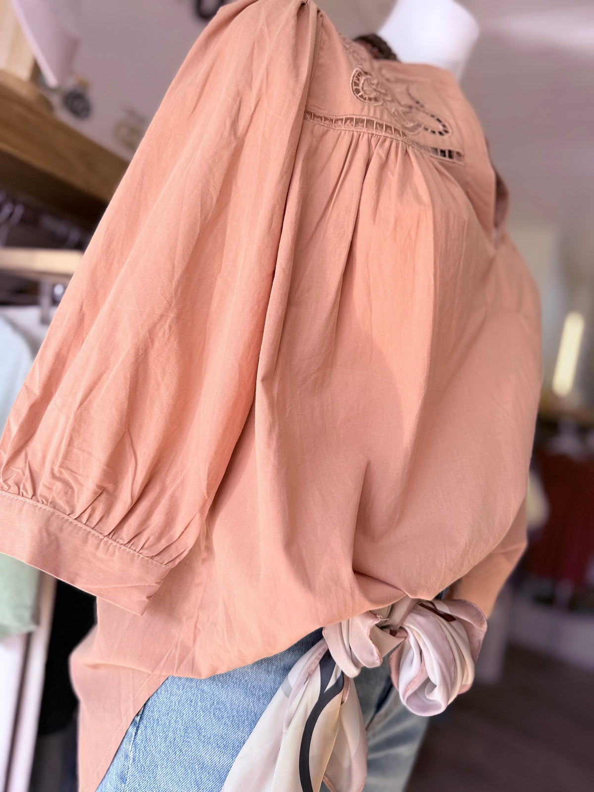 Blouse LINA - Rose poudré