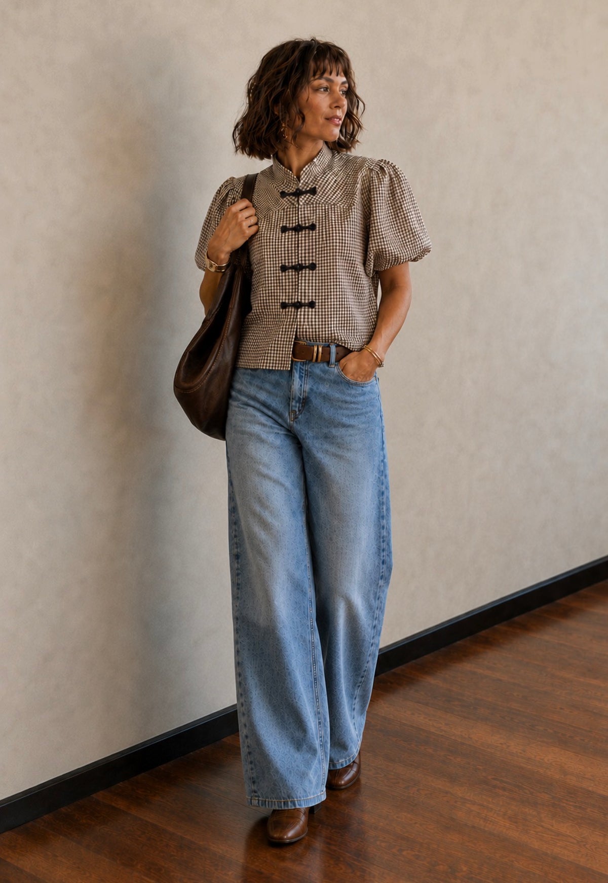 Blouse LOLA- Marron