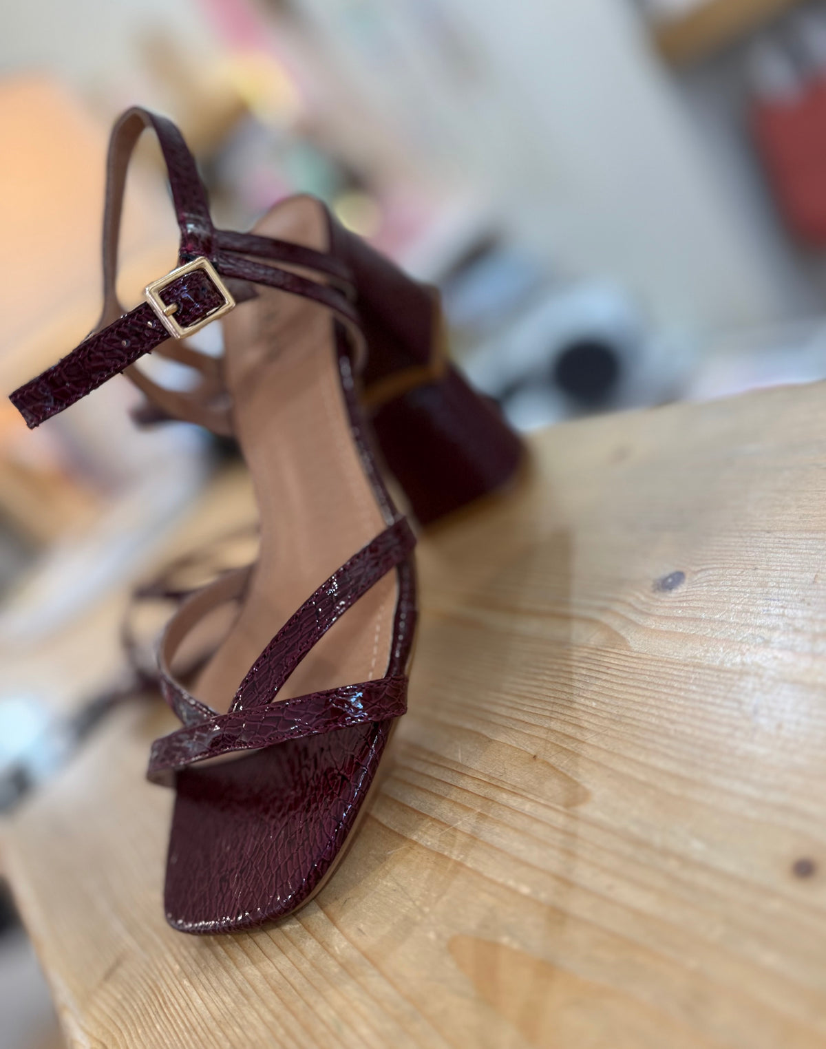 Sandales DIANE - Bordeaux vernis
