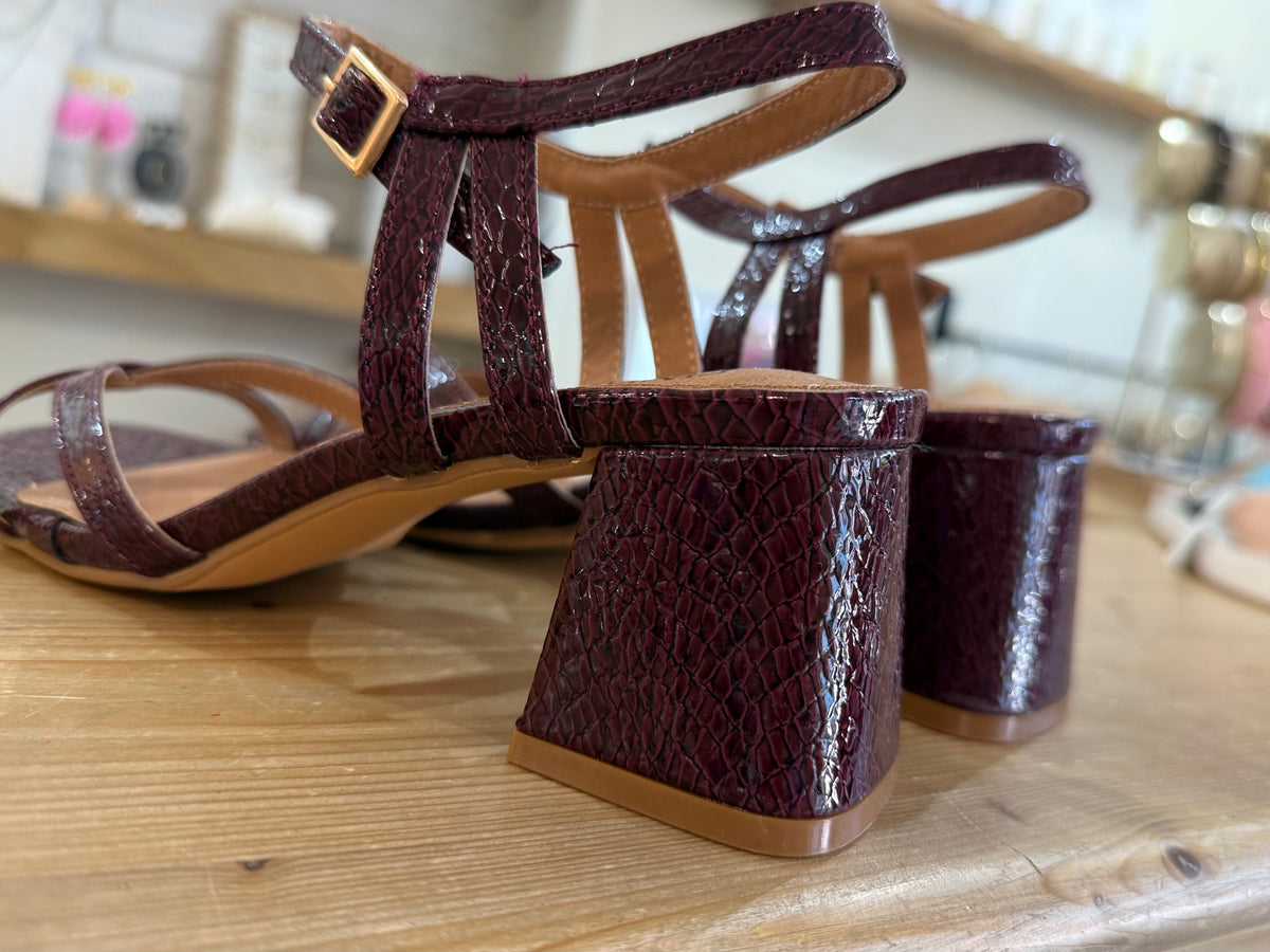 Sandales DIANE - Bordeaux vernis